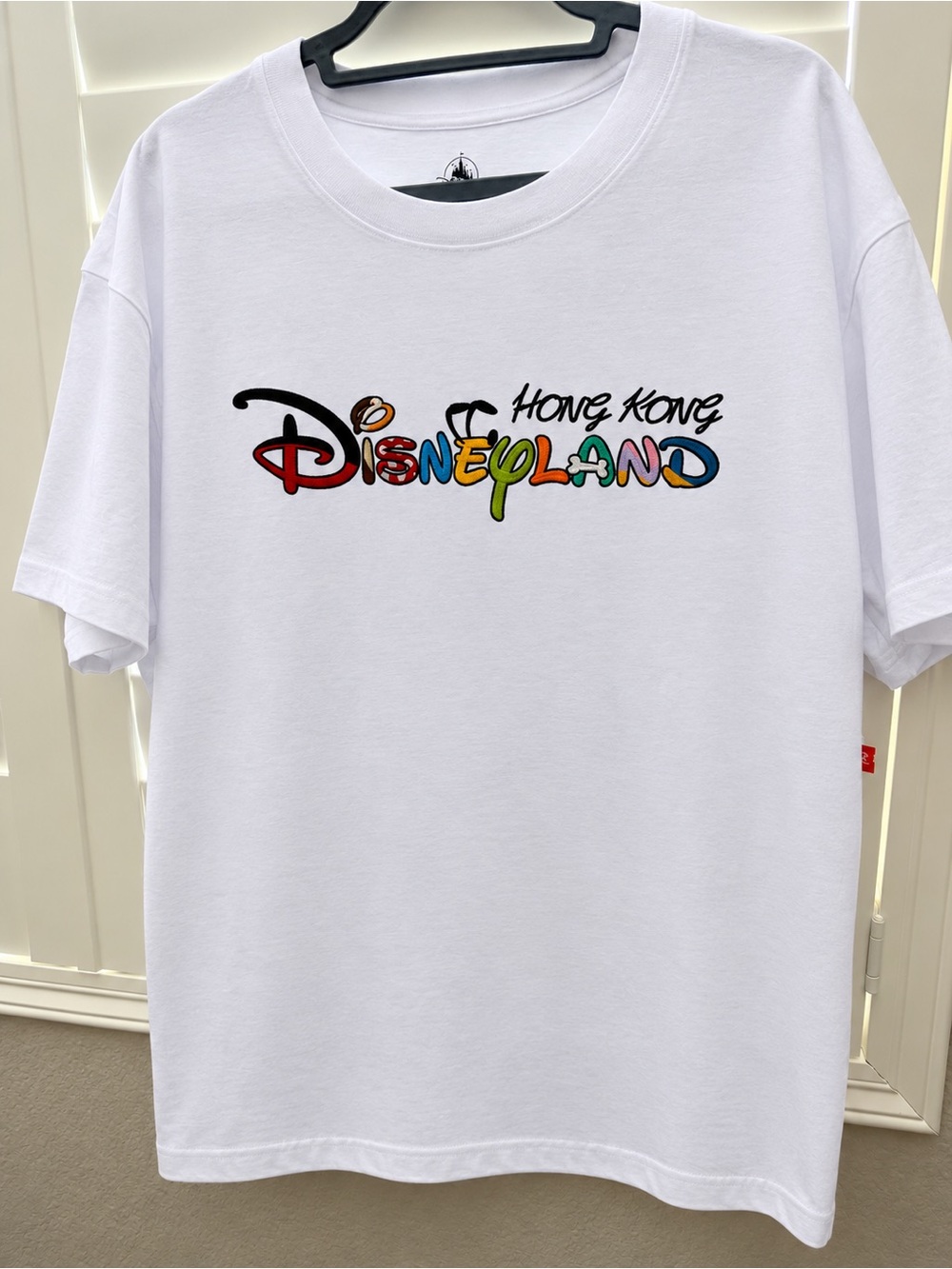 Disney White Kids T‑Shirt with Multi‑Color Disneyland Logo